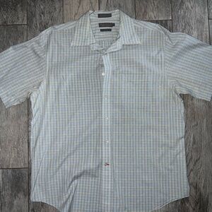 Daniel Cremieux Blue and White Plaid Button Down Shirt